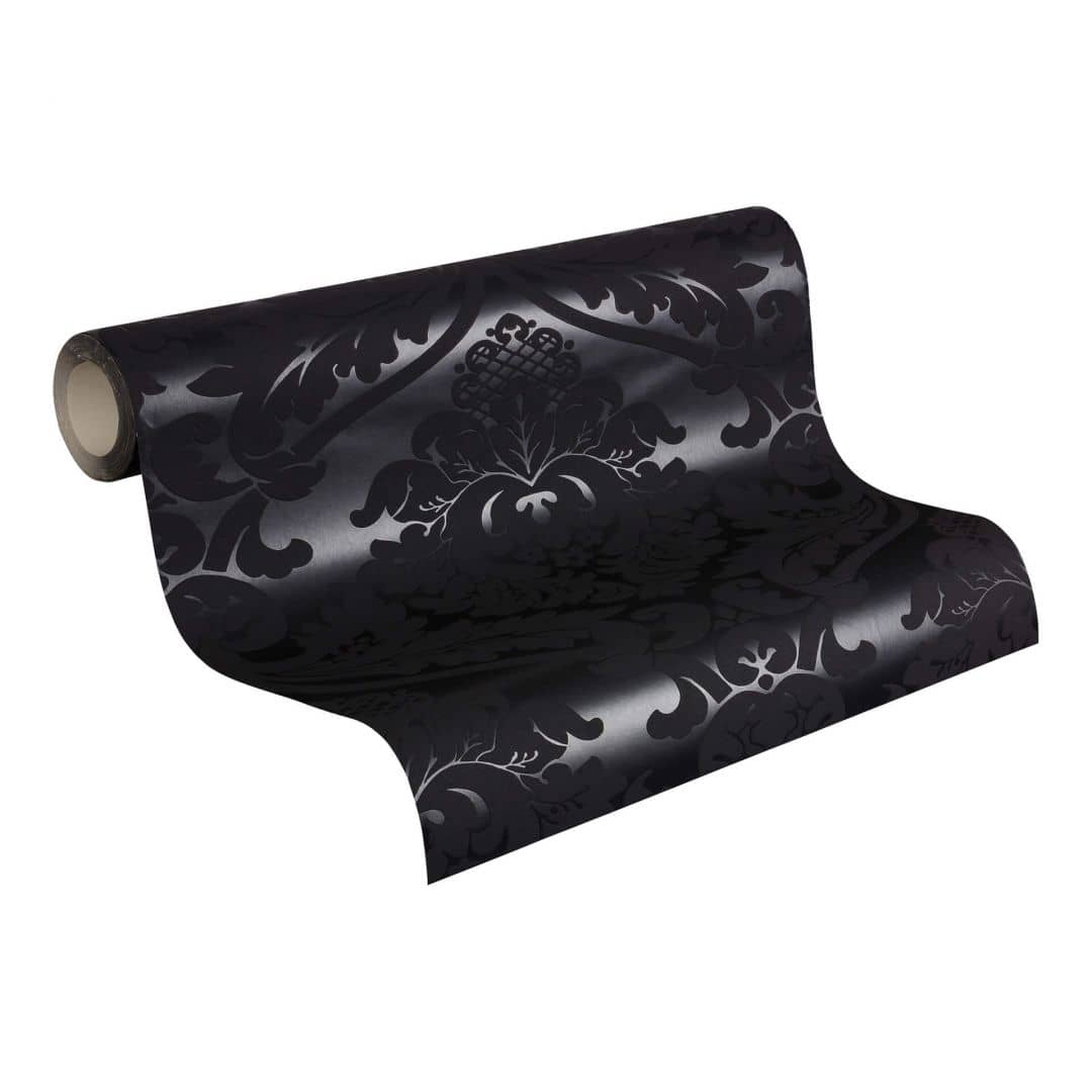 A.S. Création Tapete Black & White Barocktapete mit Ornamenten, schwarz
