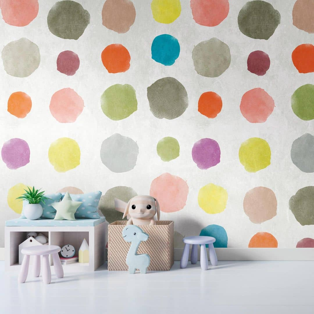 Livingwalls gepunktete Tapete Metropolitan Stories THE WALL Vliestapete bunt