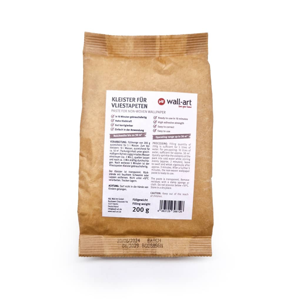 Universal Tapetenkleister für Vliestapeten, Rauhfaser & Glasgewebe - 200g