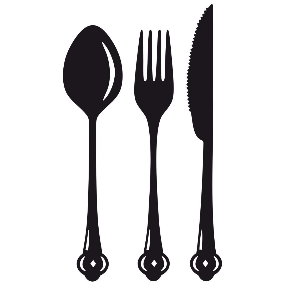 Wandtattoo Besteck - trenddeko.ch