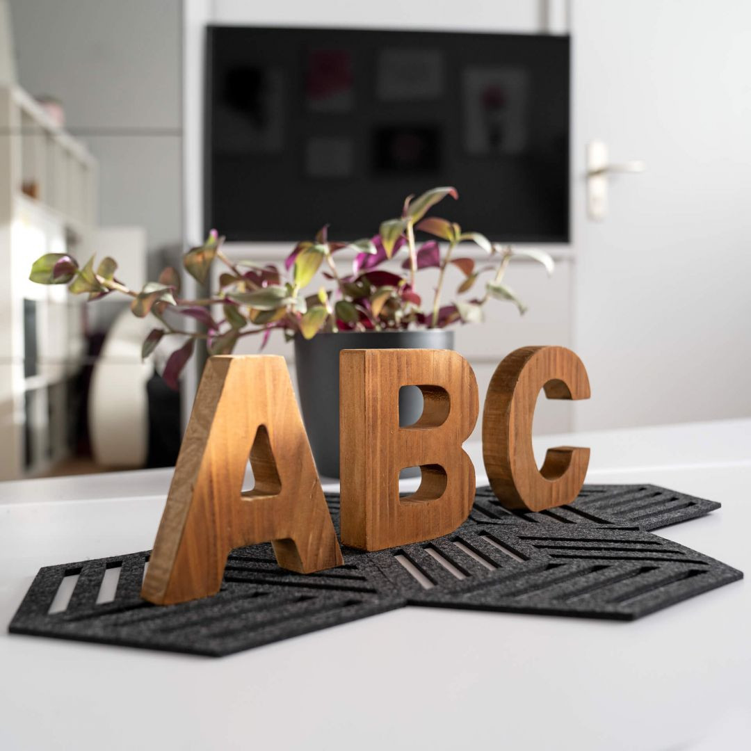 Holz Dekobuchstaben zum Hinstellen