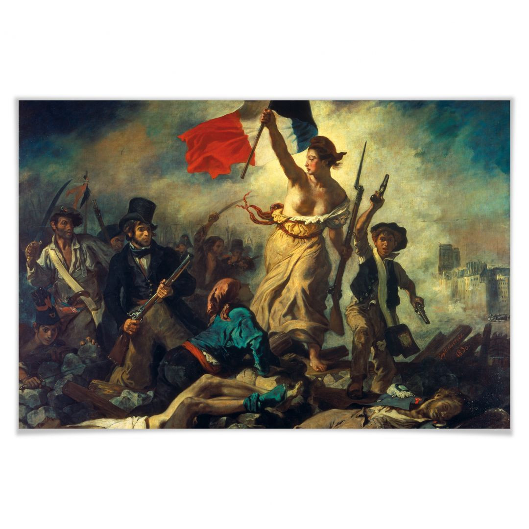 Die Freiheit Führt Das Volk Eugene Delacroix