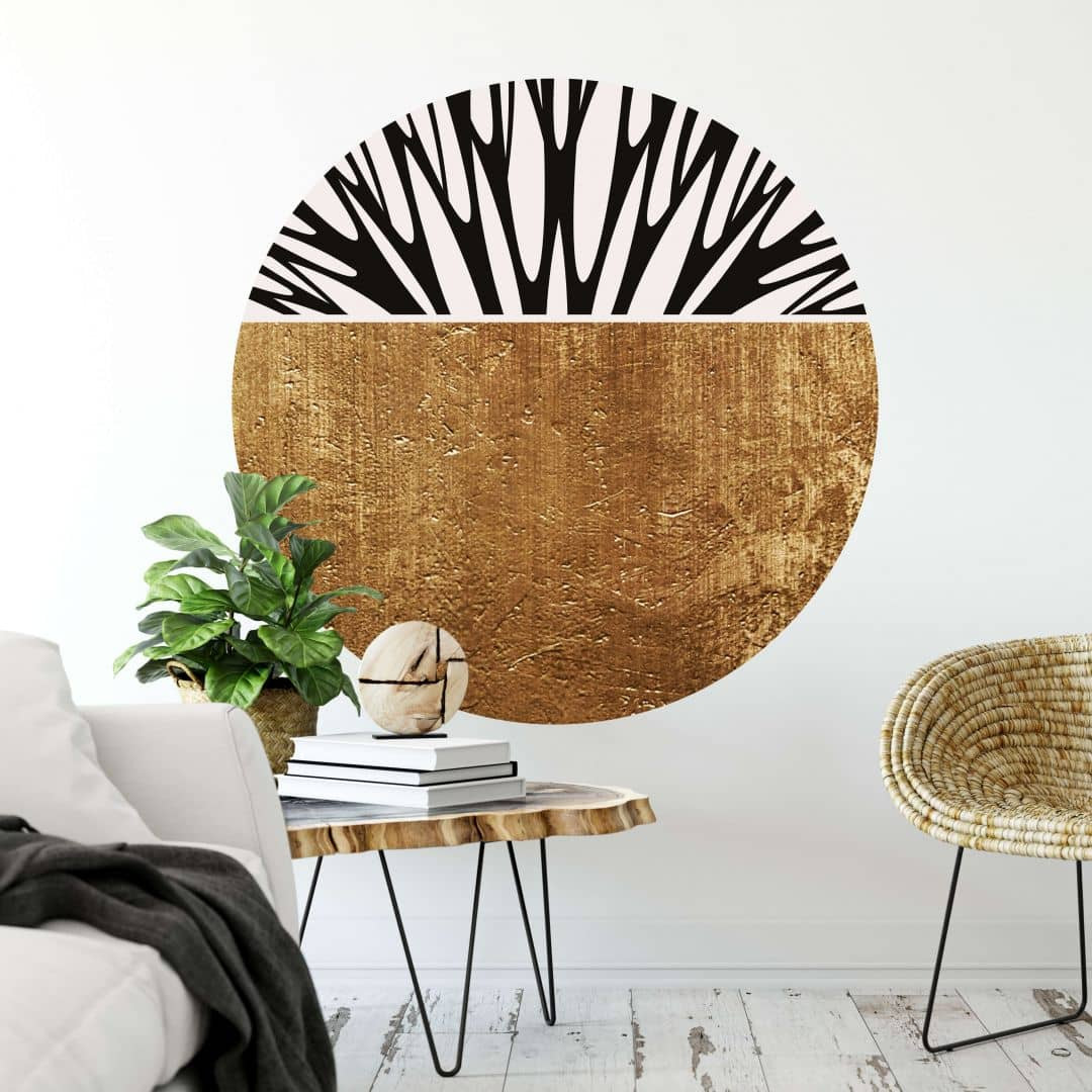 Tür-/Wandtattoo 'WC Lounge' – 30x17 Cm, Gold, Selbstklebend, Für Bad & Tür