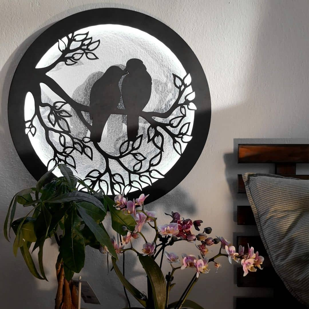 LED-Leuchtdeko aus MDF
