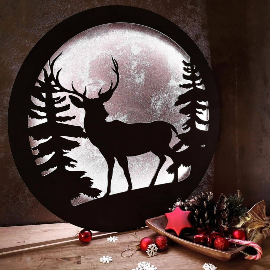 LED-Leuchtdeko aus MDF
