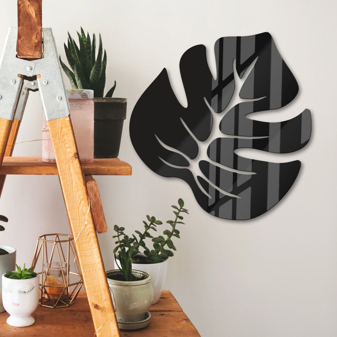 Acryldeko - Blatt Monstera 01 - trenddeko.ch