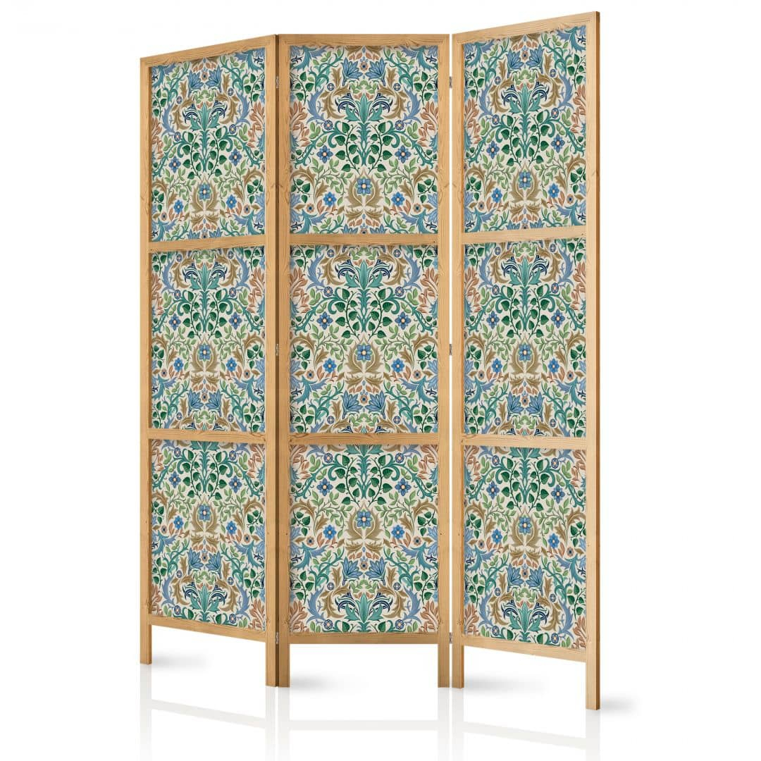 Japanischer Paravent, Raumteiler freistehend, Trennwand - Rich Pattern in Victorian Style
