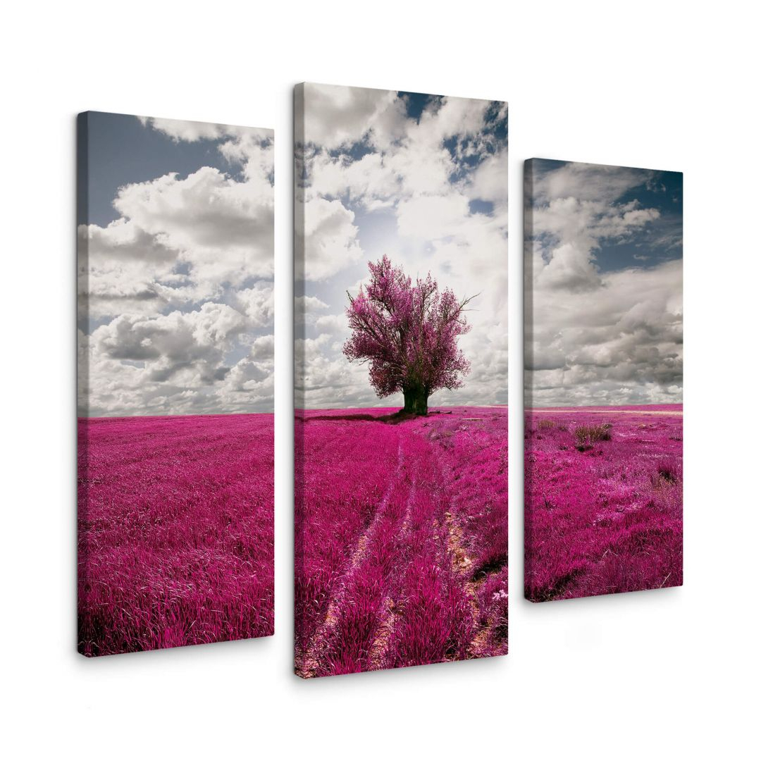 Leinwandbild The Lonely Tree (3-teilig)