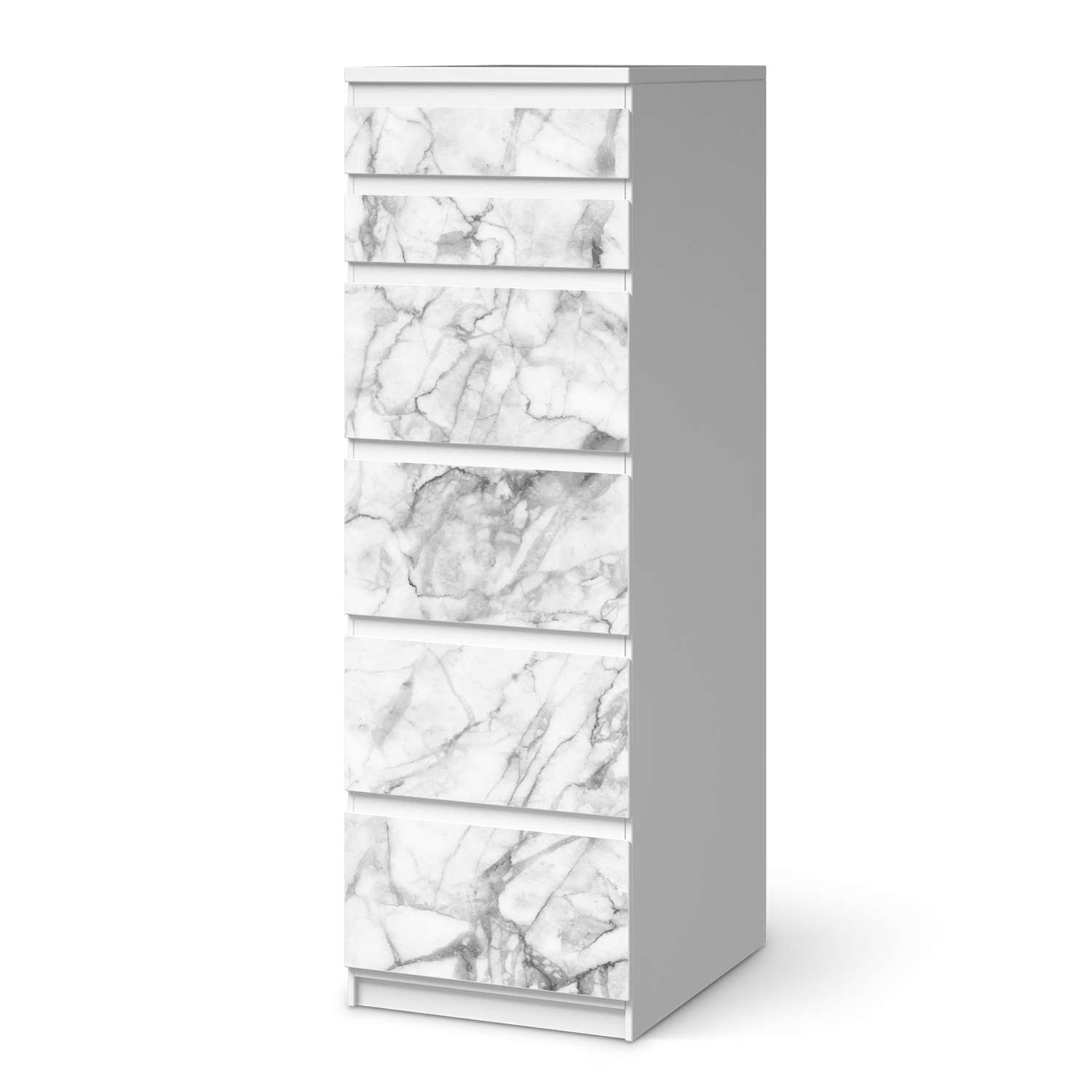 Klebefolie IKEA Malm Kommode 6 Schubladen (schmal)