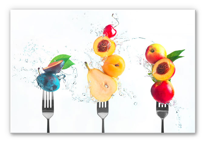 Hartschaumbild Belenko - Splashing Fruits 