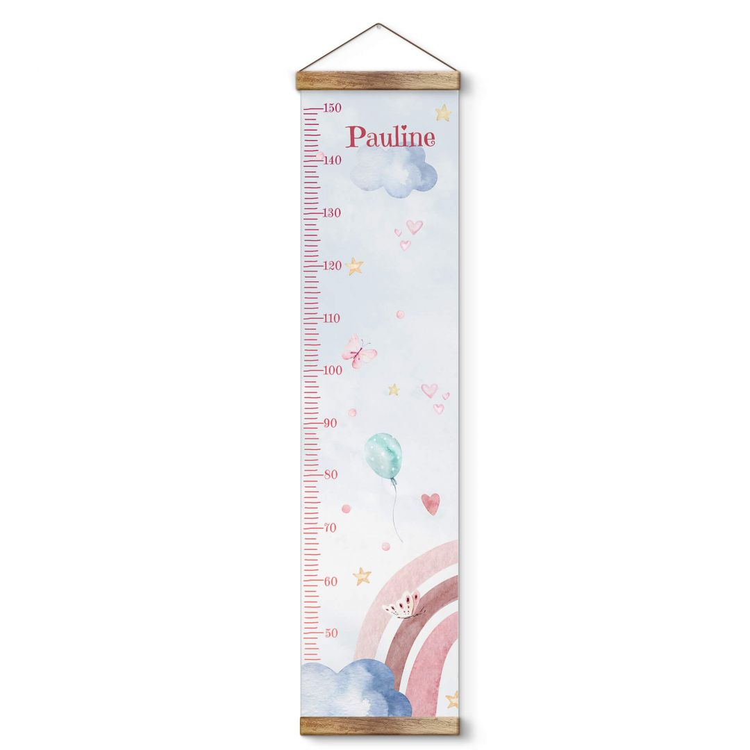 Personalisierte Messlatte Kinder - Kvilis - Regenbogen 
