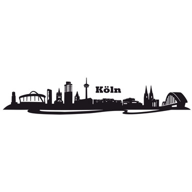 Sticker Mural Skyline De Bonn – Décoration Wandtattoo Par Wandkings, Choix De Couleur