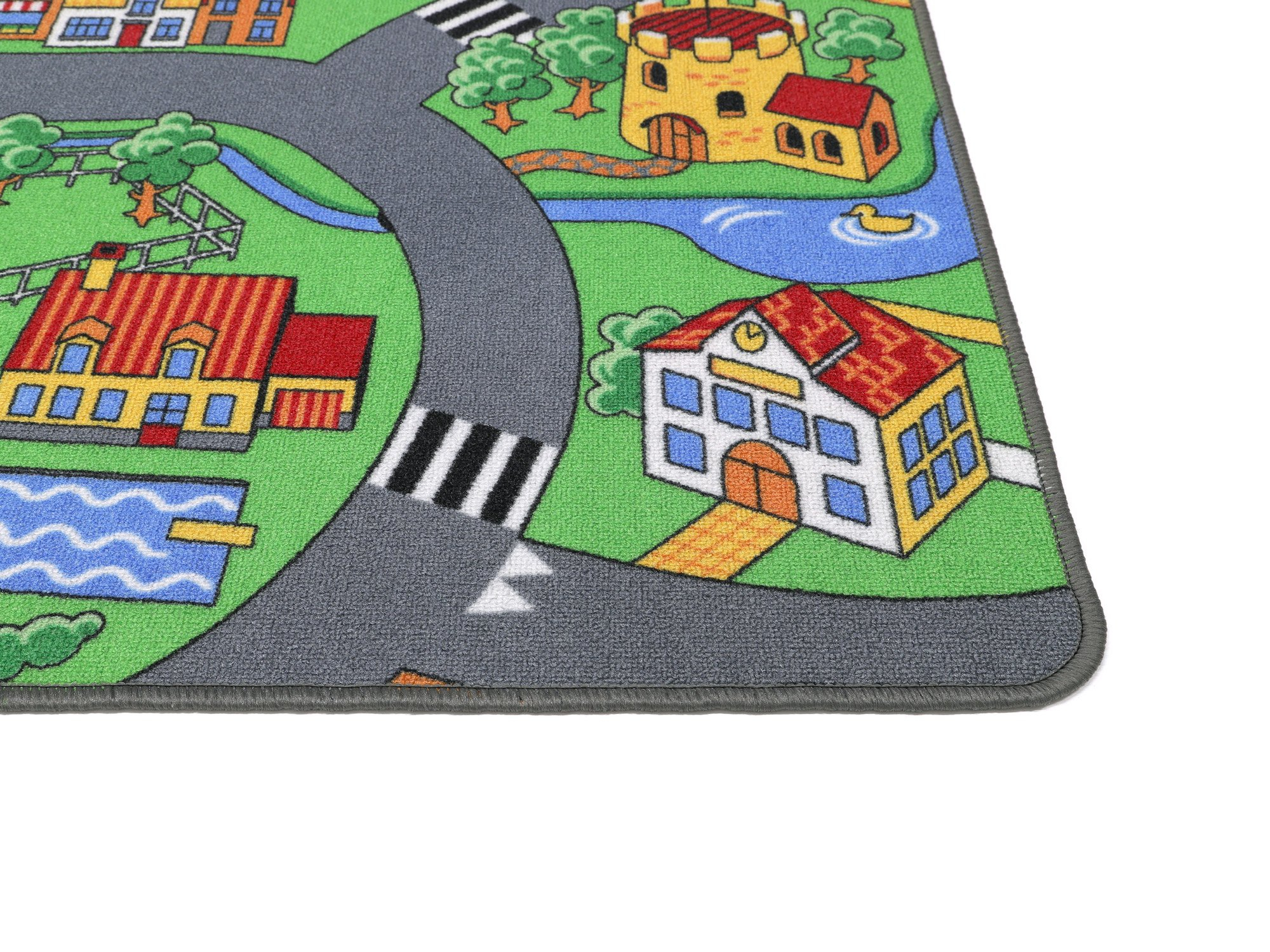 Stadt Land Fluss Strassen Kinderteppich (145 x 200 cm)