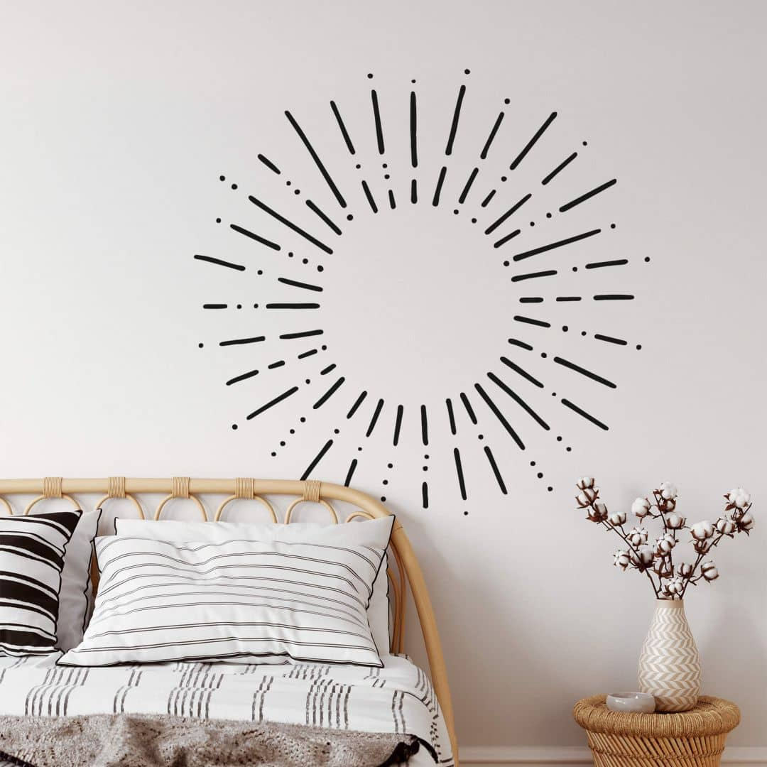 Wandtattoo Sonnenstrahlen