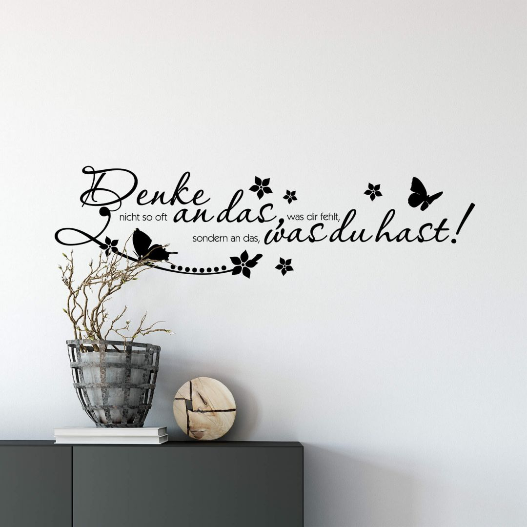 Wandtattoo Denke nicht so oft an... 02