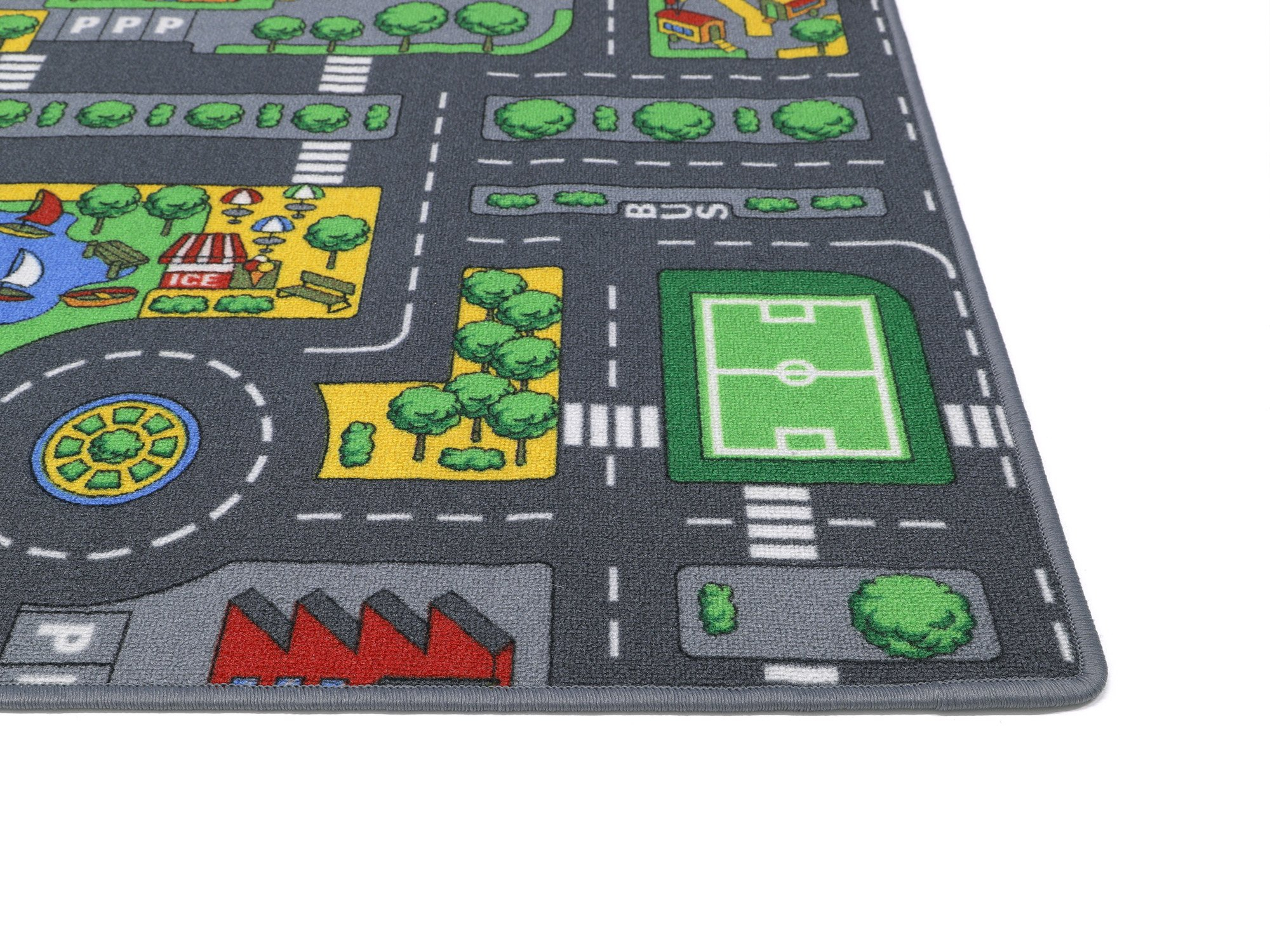 Stadt Mix Strassen Spielteppich (200 x 280 cm)