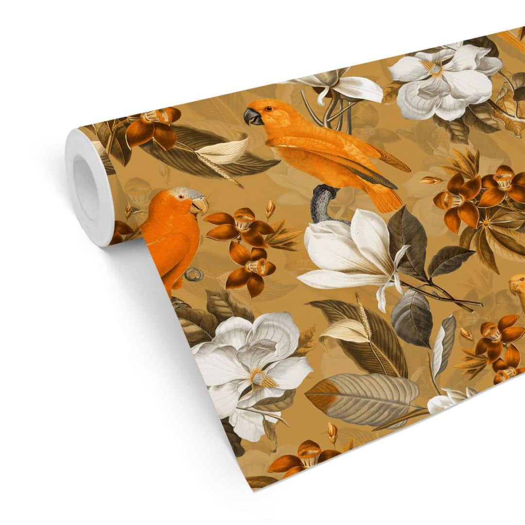 Mustertapete UN Designs - Tropisch Ocker