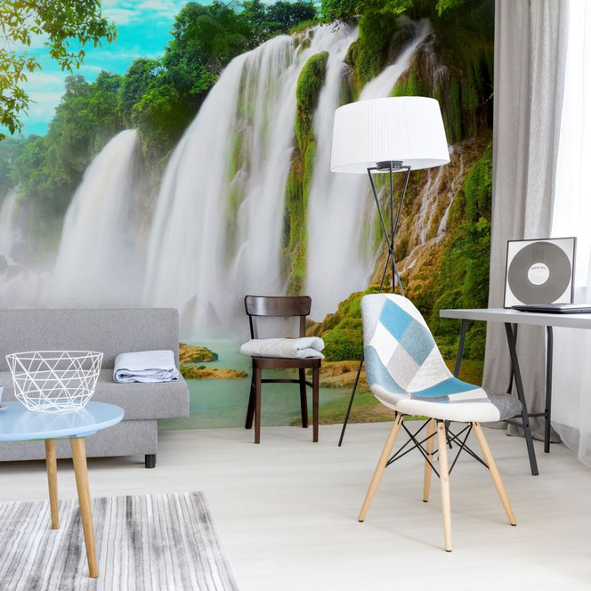 Fototapete Blaue Lagune - 384x260cm - Bild 1