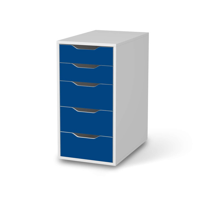 Klebefolie IKEA Alex 5 Schubladen - Blau Dark- Bild 1