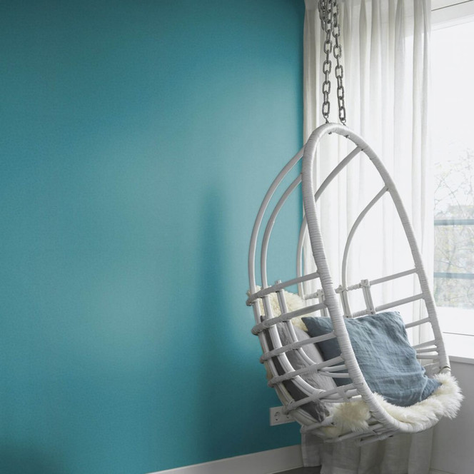 Rasch Vliestapete, Mustertapete Sophia petrolblau