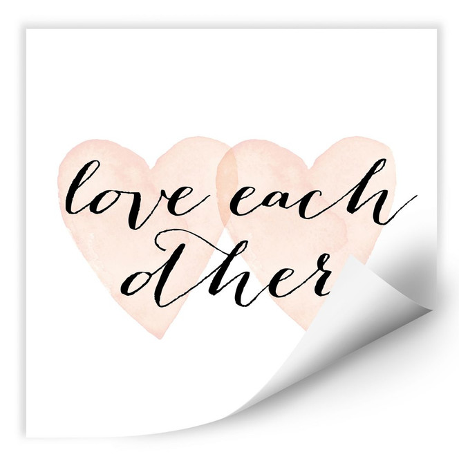 Wallprint Confetti & Cream - Love each other