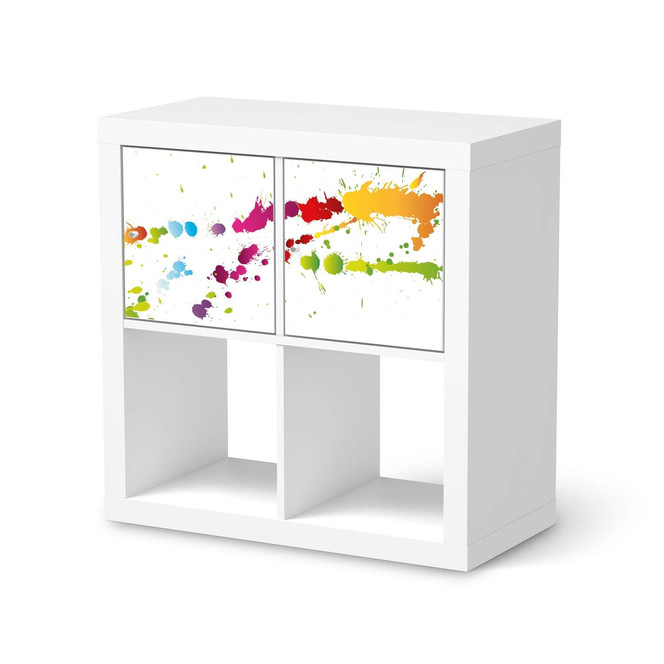 Möbel Klebefolie IKEA Expedit Regal 2 Türen (quer) - Splash 2- Bild 1
