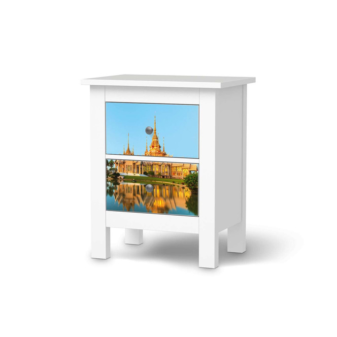 Möbelfolie IKEA Hemnes Kommode 2 Schubladen - Thailand Temple- Bild 1