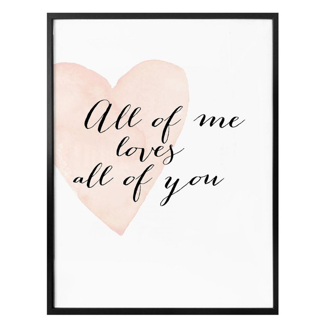 Poster Confetti & Cream - All of me loves all of you