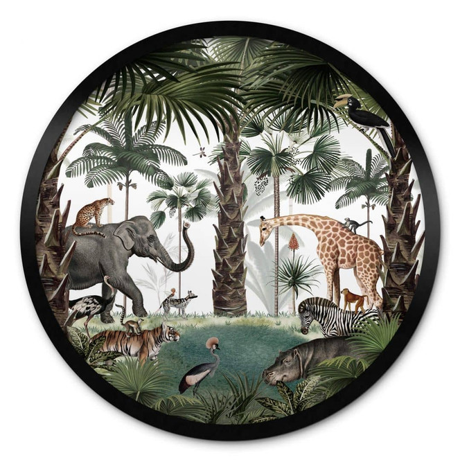 Poster Kikki Belle - Königreich der Tiere - Rund