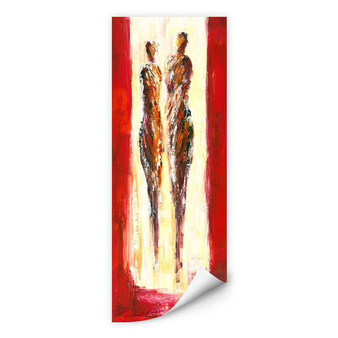 Wallprint Schüssler - Paar in Rot - Panorama