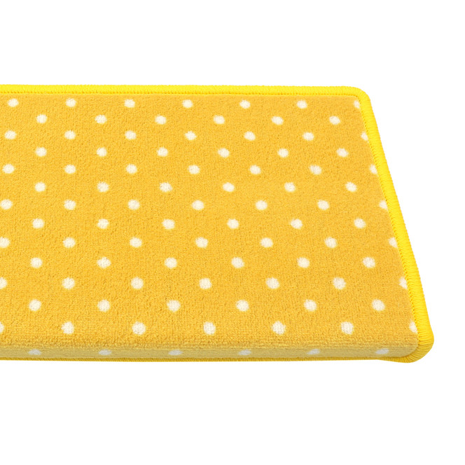 Bijou Petticoat Vorwerk Stufenmatte Rechteckig Wunschmass in Sonnengelb