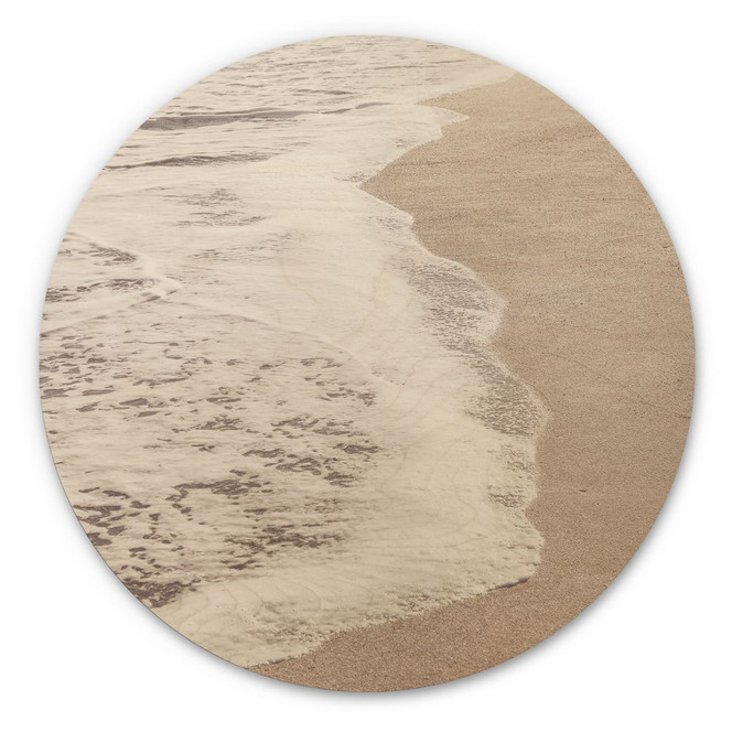 Holzbild Meeresrauschen - 1X Studio - Rund