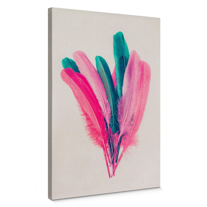 Leinwandbild Kubistika - Feder Bouquet