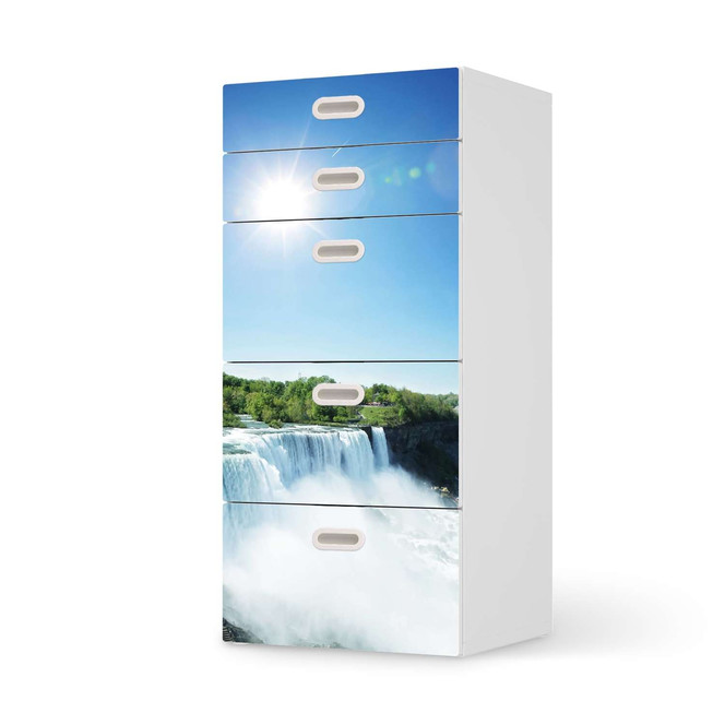 Möbel Klebefolie IKEA Stuva / Fritids Kommode - 5 Schubladen - Niagara Falls- Bild 1