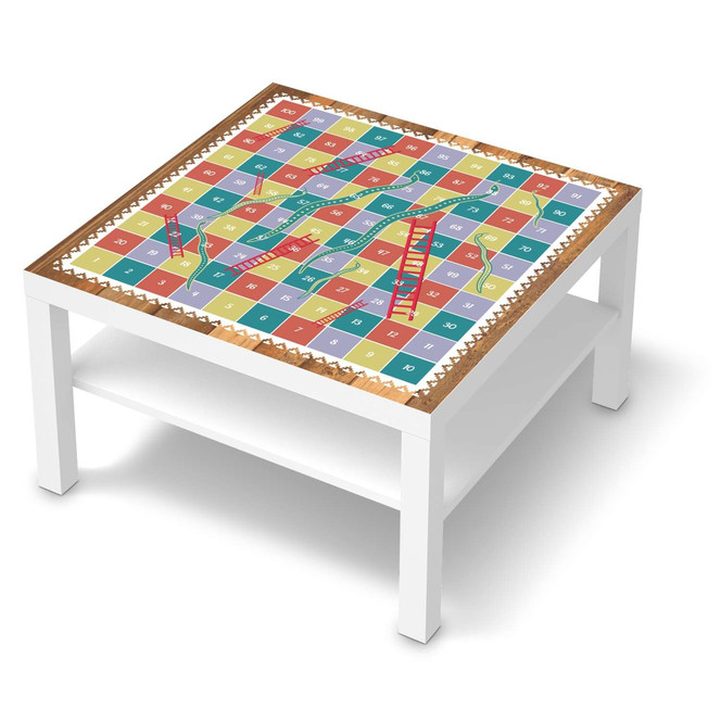 Möbelfolie IKEA Lack Tisch 78x78cm - Spieltisch Leiternspiel- Bild 1