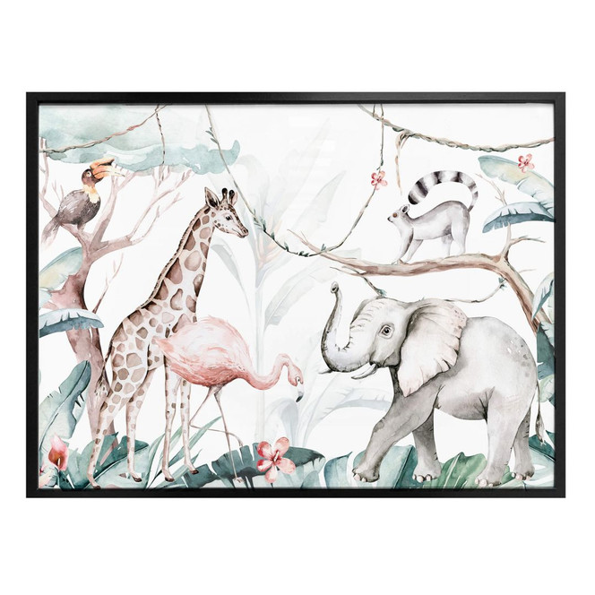 Poster Kvilis - Tierfreunde im Dschungel