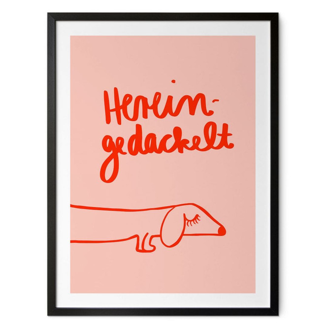 Poster Lustiges Hundemotiv mit Dackel - Arnold