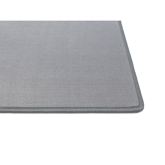 Romeo HEVO ® Velours Kettelteppich Rechteck Wunschmass in Grau