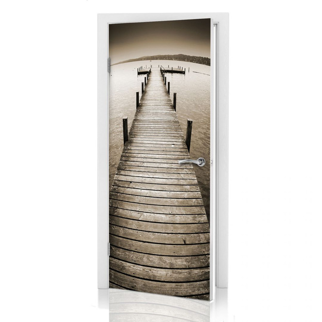 Türdeko Steg schwarz-weiss - Bild 1