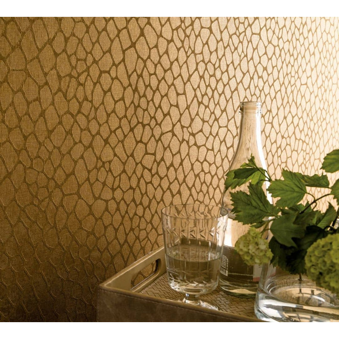 Vliestapete Grafisch Modern, Opulent in Gold , Lounge