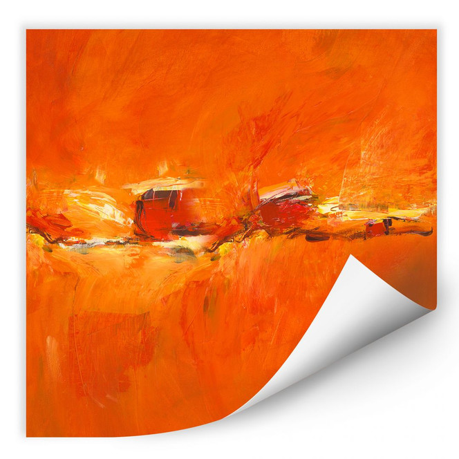 Wallprint Schüssler - Composition in Orange