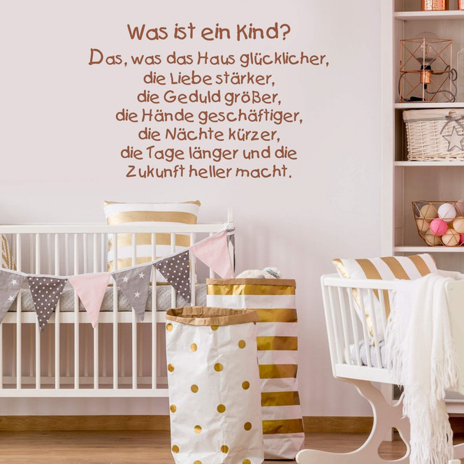 Wandtattoo Was ist ein Kind...