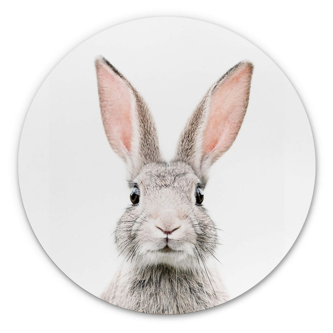 Alu-Dibond Sisi & Seb - Hasenohren - Rund