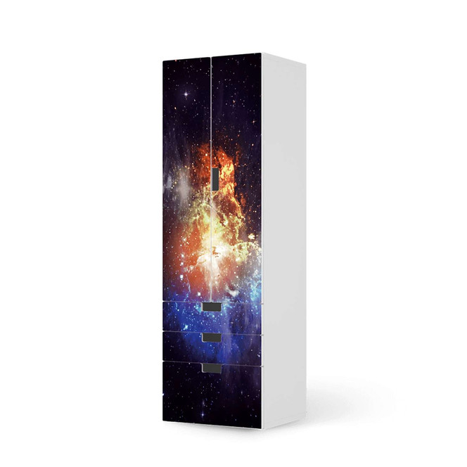 Klebefolie IKEA Stuva / Malad - 3 Schubladen und 2 grosse Türen - Nebula- Bild 1