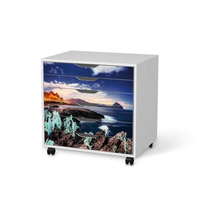 Möbelfolie IKEA Alex Rollcontainer 6 Schubladen - Seaside- Bild 1