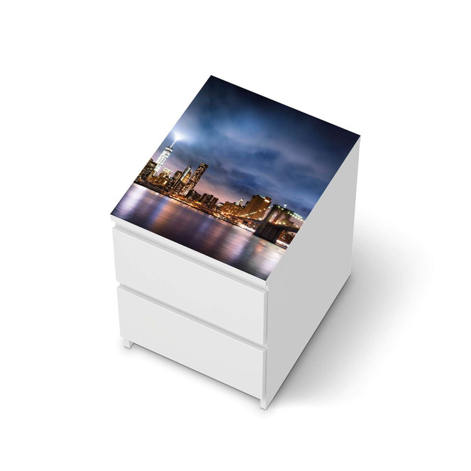Möbelfolie IKEA Malm Kommode 2 Schubladen oben - Brooklyn Bridge- Bild 1