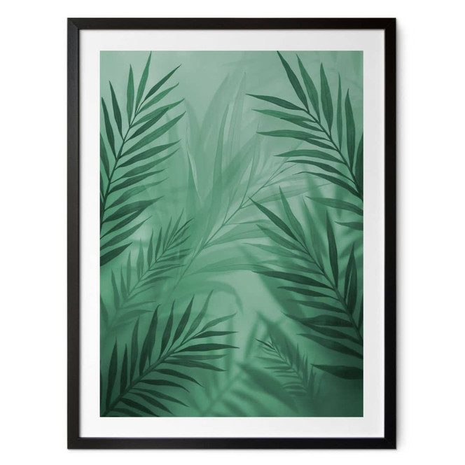 Poster Grüne Palmenblätter