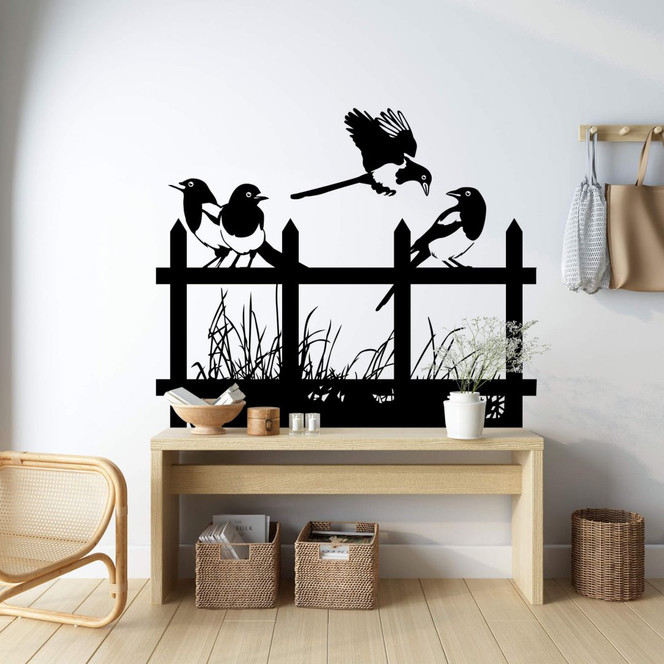 Wandtattoo Elstern