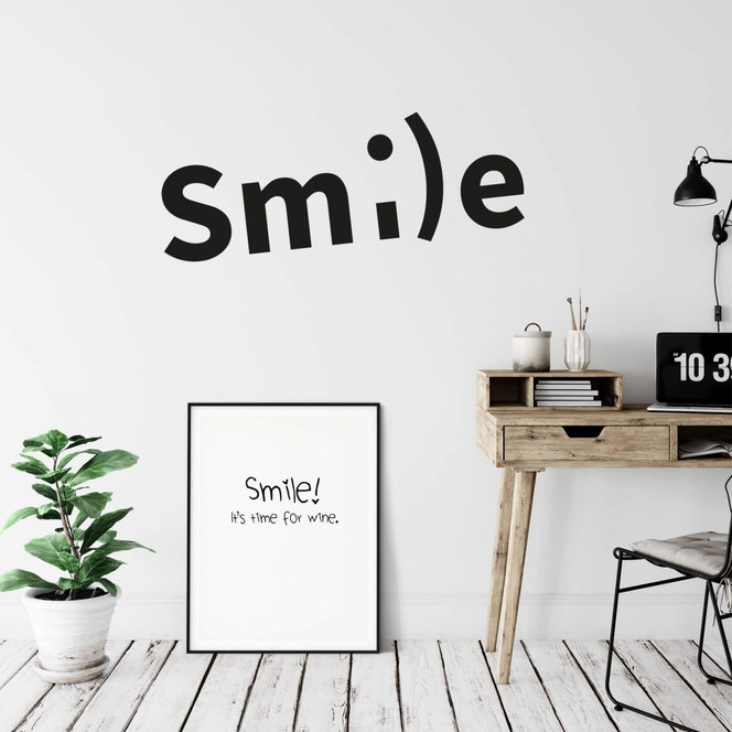 Wandtattoo Smile