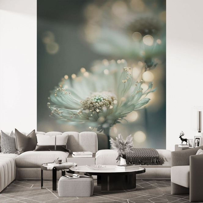 Fototapete Zartes Funkeln der Blüten | Romantische Blumentapete - Treechild